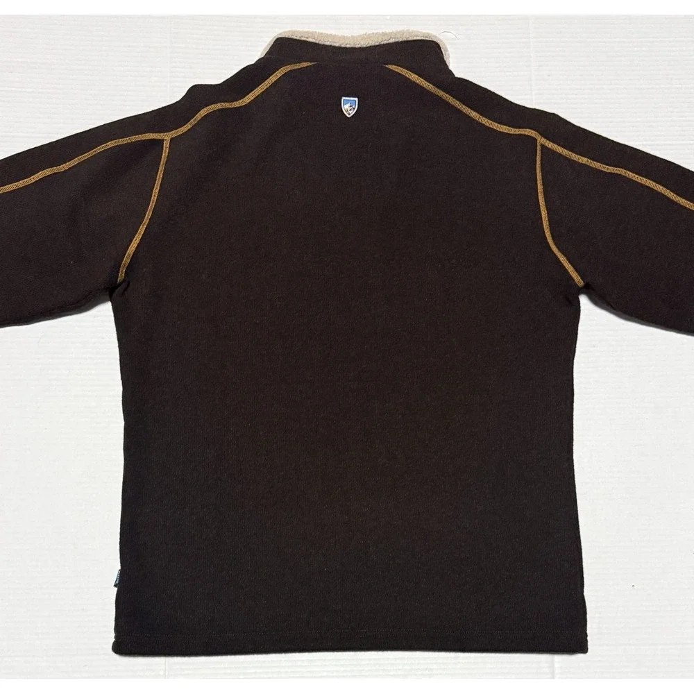 KÜHL‎ - Men's Europa 1/4 Zip Brown Pullover Sweater Jacket - Large